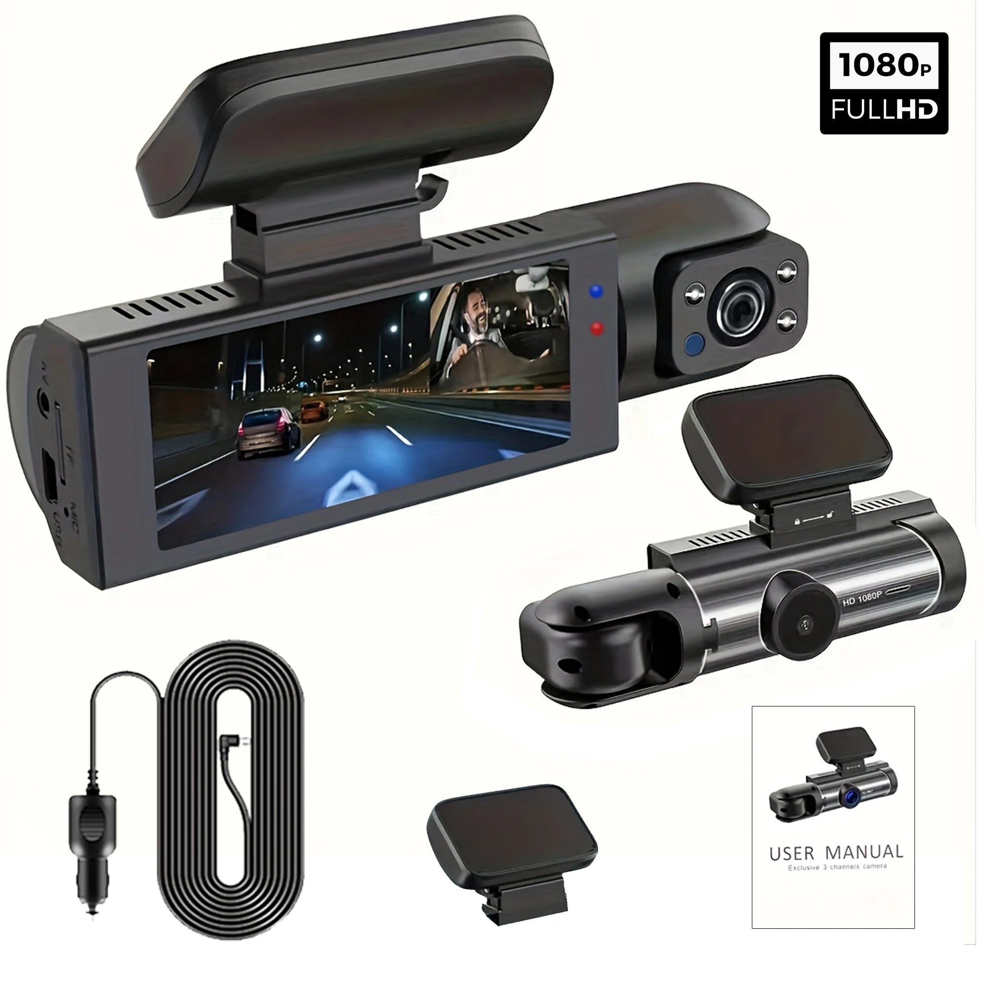 Câmera Dupla para Carro full HD 1980x1080p